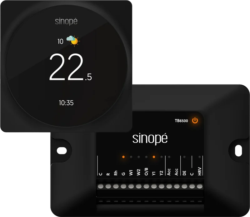 Thermostat intelligent Sinopé et contrôleur TB6500